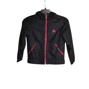 Zeroxposur Girls Black Pink Jacket Size Medium 10/12 Hooded